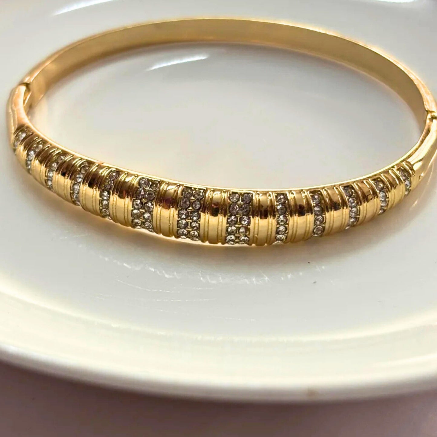 Anti-Tarnish Gold-Plated American Diamond Bracelet for Women | Premium Party Wear Kada