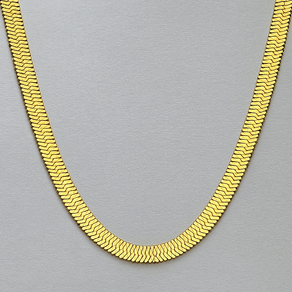 Gold Snake Necklace Chain for Women and Girls