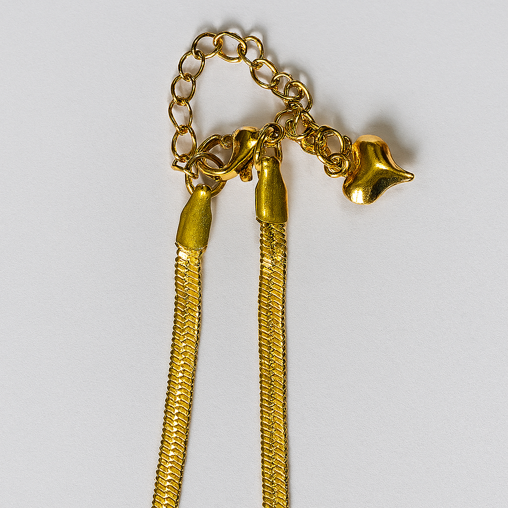 Gold Snake Necklace Chain for Women and Girls