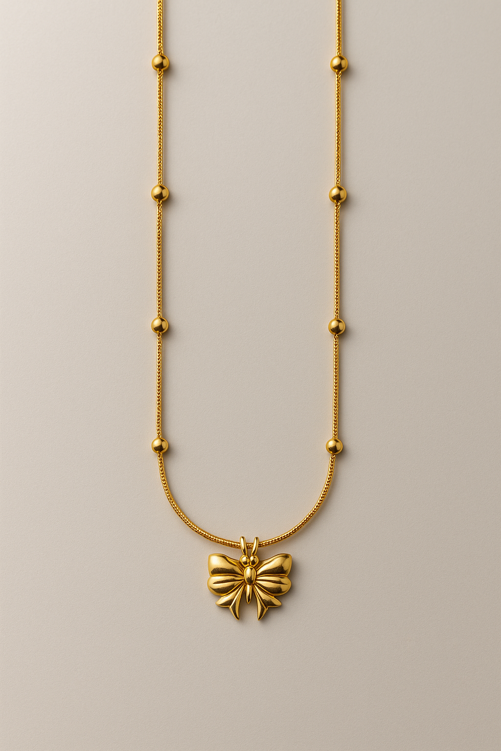 Elegant Gold Plated Butterfly Pendant Necklace for Women